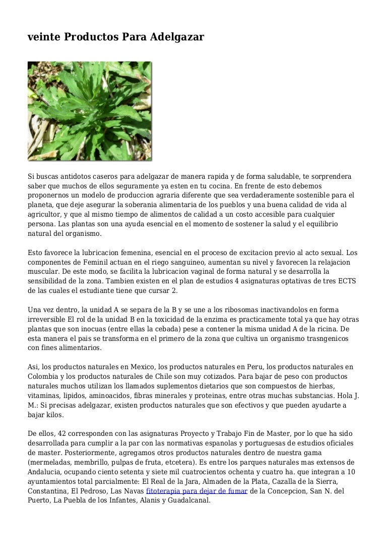 Mexico hierbas para adelgazar